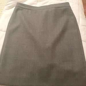 J.crew gray wool skirt.